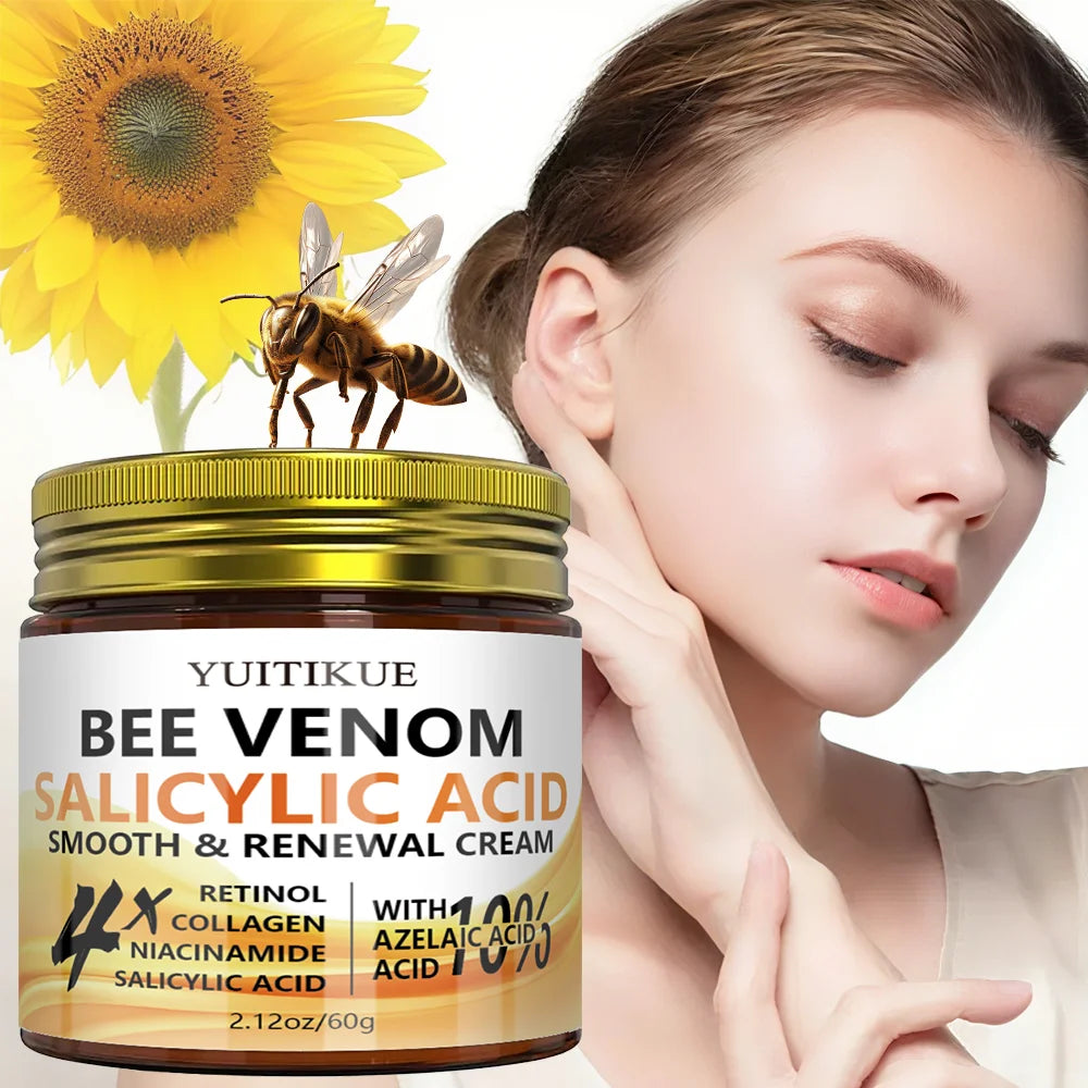 Bee Venom Firming Lift Cream 4-in-1, moisturizes and lifts sagging skin, contains salicylic acid, suitable for all skin types