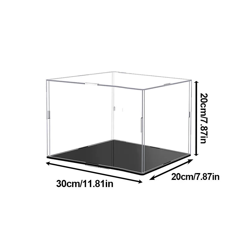 Clear Acrylic Display Case Dustproof Toy Car Trucks Vans Model Box Collection Storage Countertop Show Box