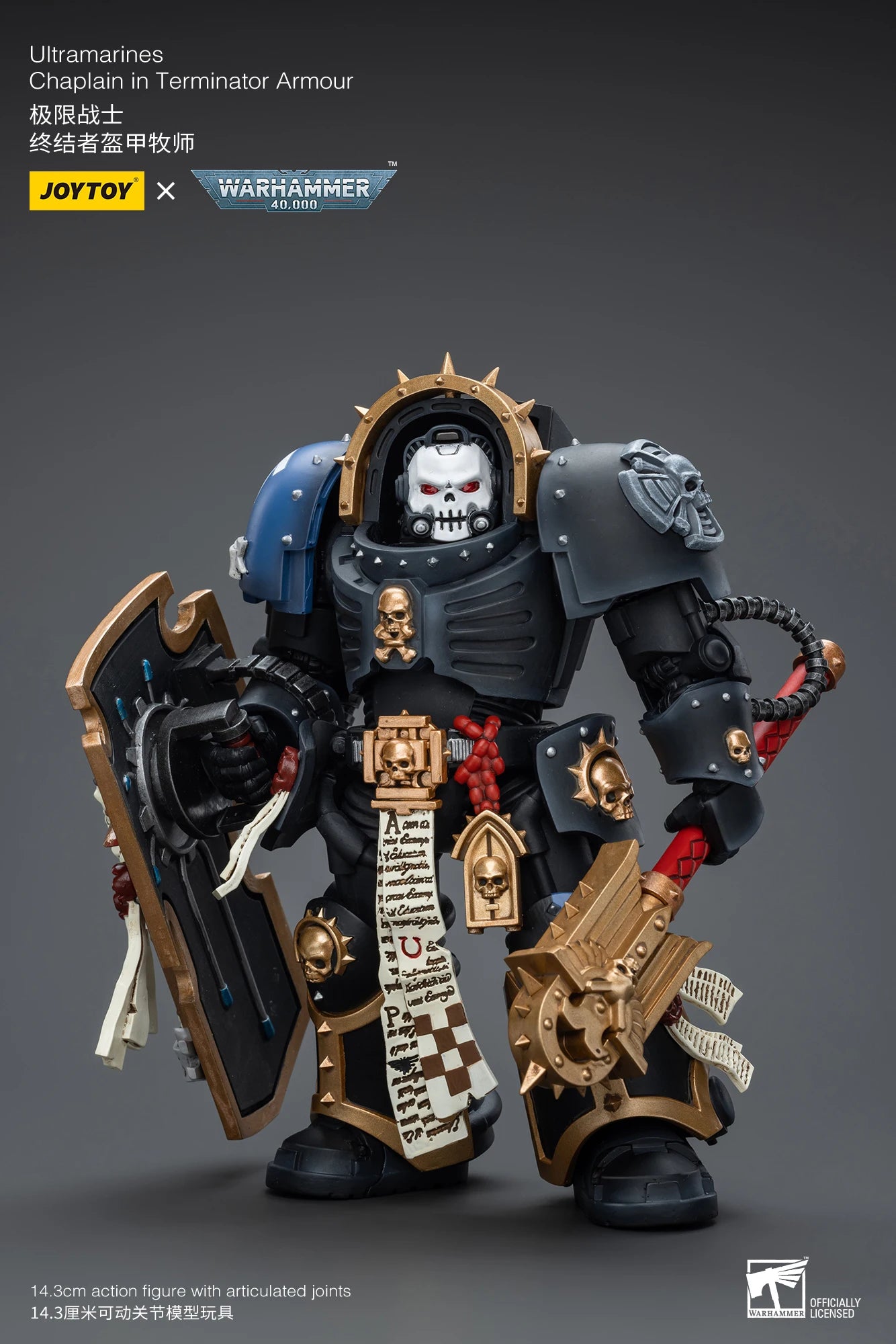 Warhammer 40k 1: 18 Ultramarines Chaplain in Terminator Armour