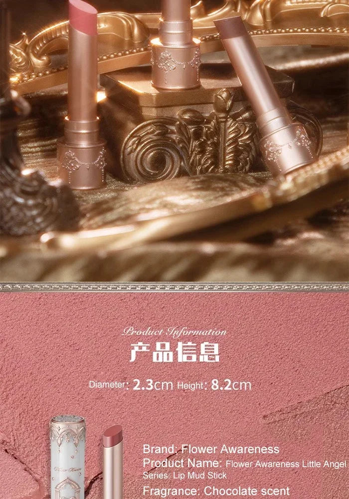 Flower Knows Little Angel Velvet Matte Lipstick Waterproof Long Lasting Soft Moisturizing Lip Gloss K Beauty Clean Girl Makeup