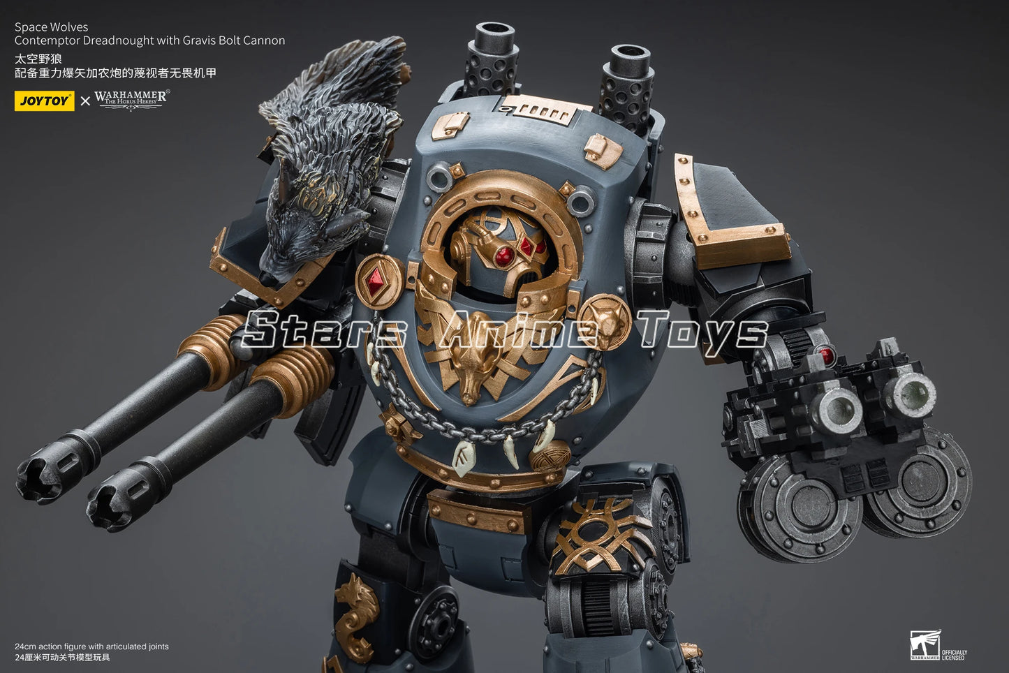 1/18 Action Fiqure Warhammer The Horus Heresy Space Wolves Contemptor Dreadnought with Gravis Bolt Cannon Model