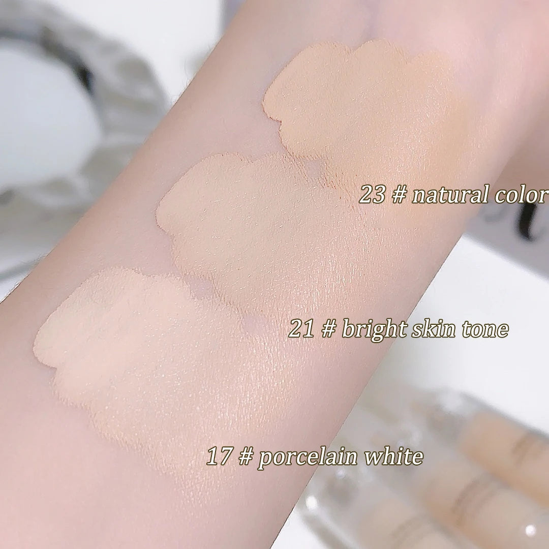 Porcelain White Light Concealer Pen Full Coverage Cover Dark Circles Acne Pores Press Concealer Matte Foundation Cream Cosmetic