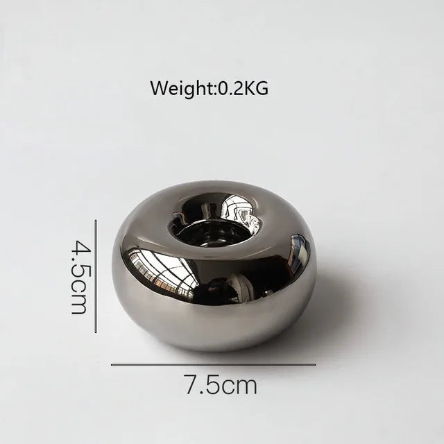 Nordic Ceramic Candlestick Holder White Candle Holders Candle Holder Wedding Table Living Room Home Ornament Decoration