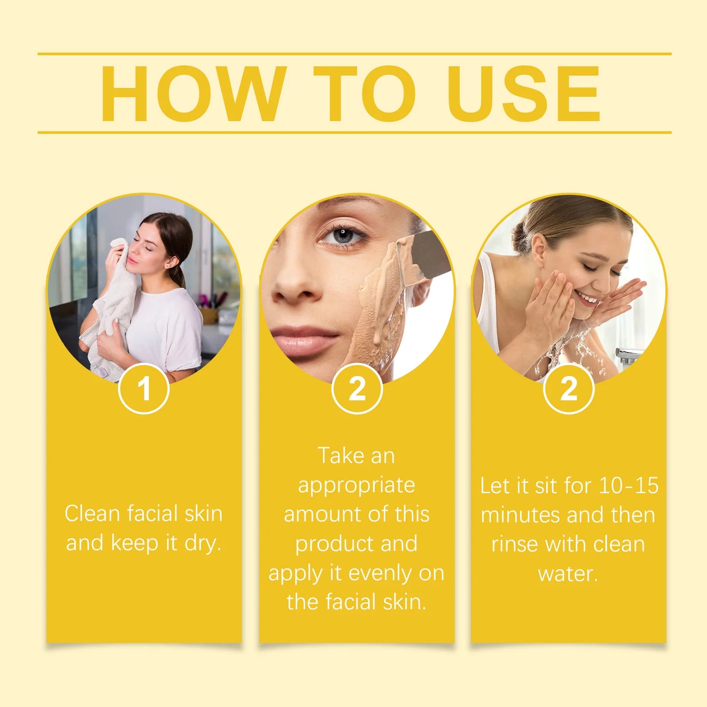 Turmeric Vitamin C Clay Mask Deep Cleansing Dull Skin Brighten Refining Pores Oil Control Dark Spot Remover Face Masks Skincare