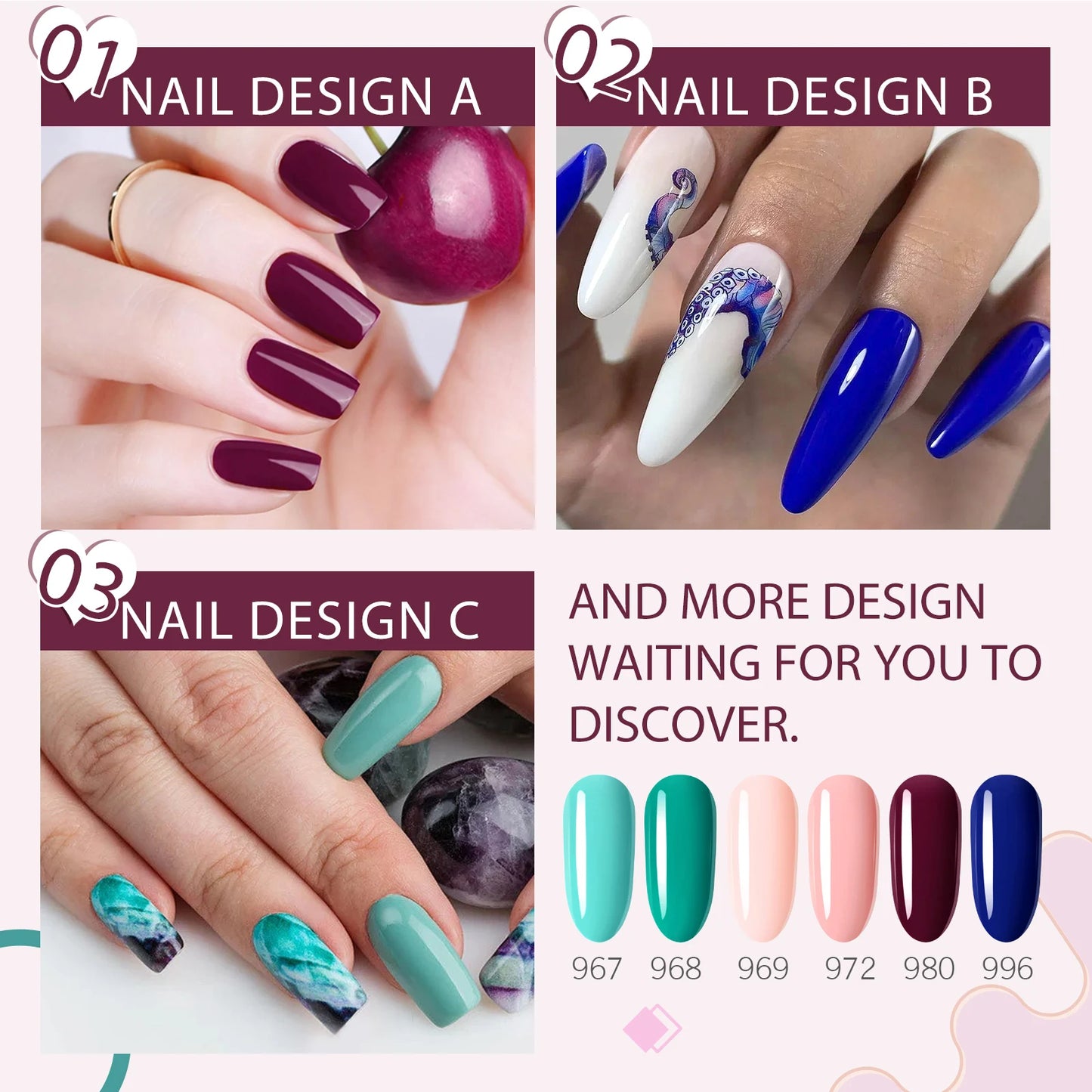 Venalisa Nail Gel Polish Fall Nails HEMA/TPO FREE Winter Christmas Color Kit Soak off UV LED Semi Permanent Nail Gel 6pcs Kit