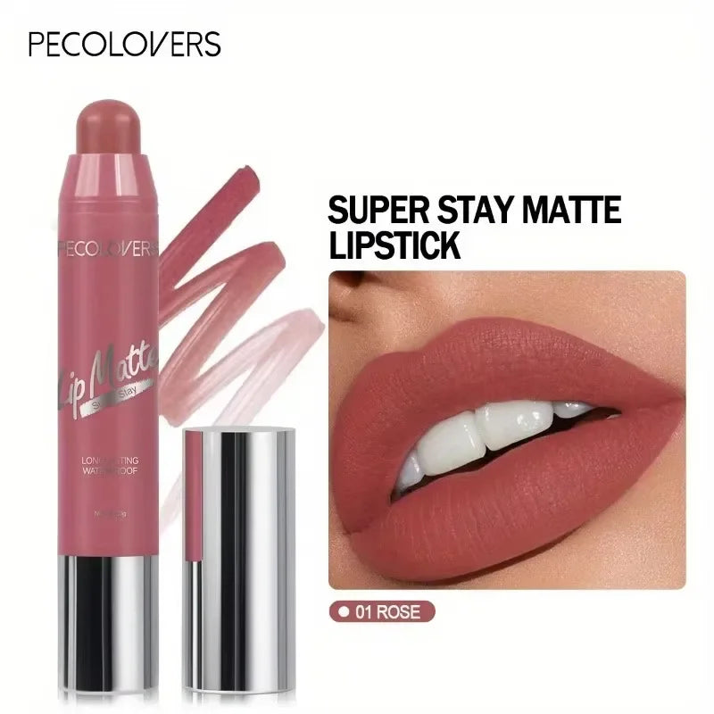 Velvet Lipstick Lasting Nude Matte Lipstick Non-stick Waterproof Sexy Lip Balm Lip Pencil Women Cosmetics Makeup