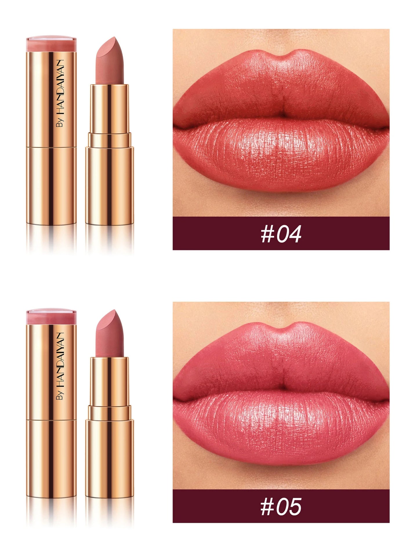 8-Colors Matte Lipstick Sexy Red Waterproof Lip Stick Long Lasting Smudge-free Classic Highly Pigmented Velvet Lip Tint Makeup