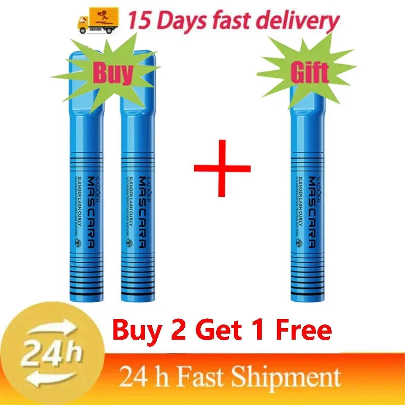 5D Waterproof Mascara Lengthening Eyelashes Women's Make-Up Waterproof Mascara Black Silk Fibre Mascara Korean Cosmetics New