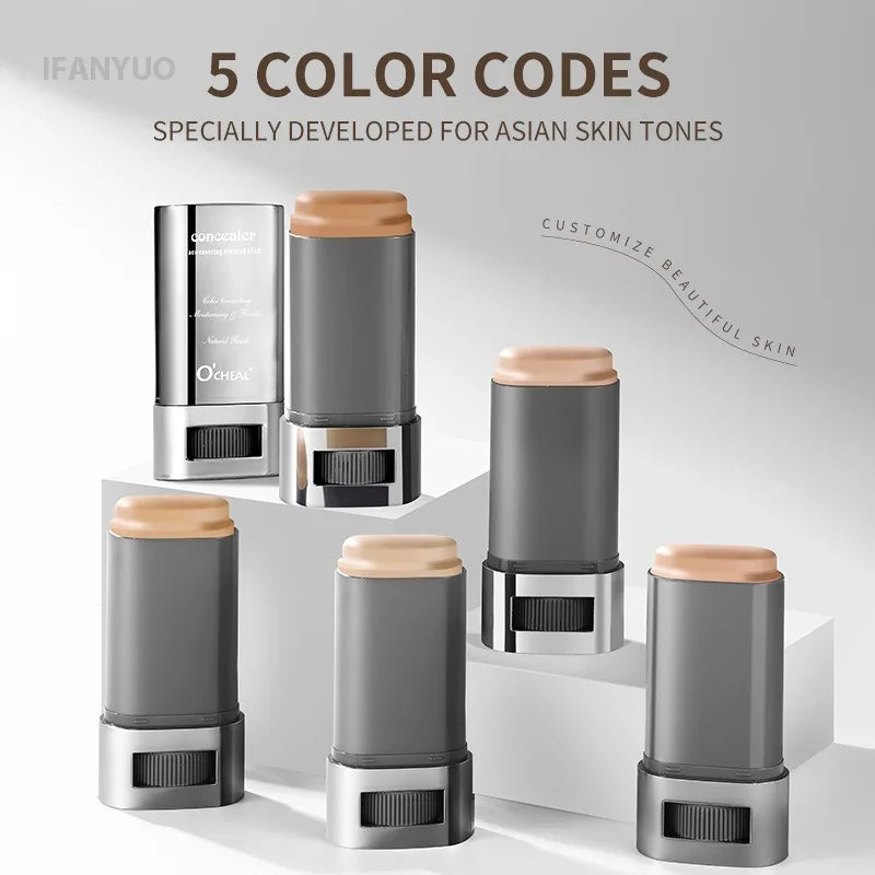 Matte Foundation Cream Stick Waterproof Lasting Oil-control Cover Acne Base Smooth Makeup Moisturize Brighten Concealer Lip Base