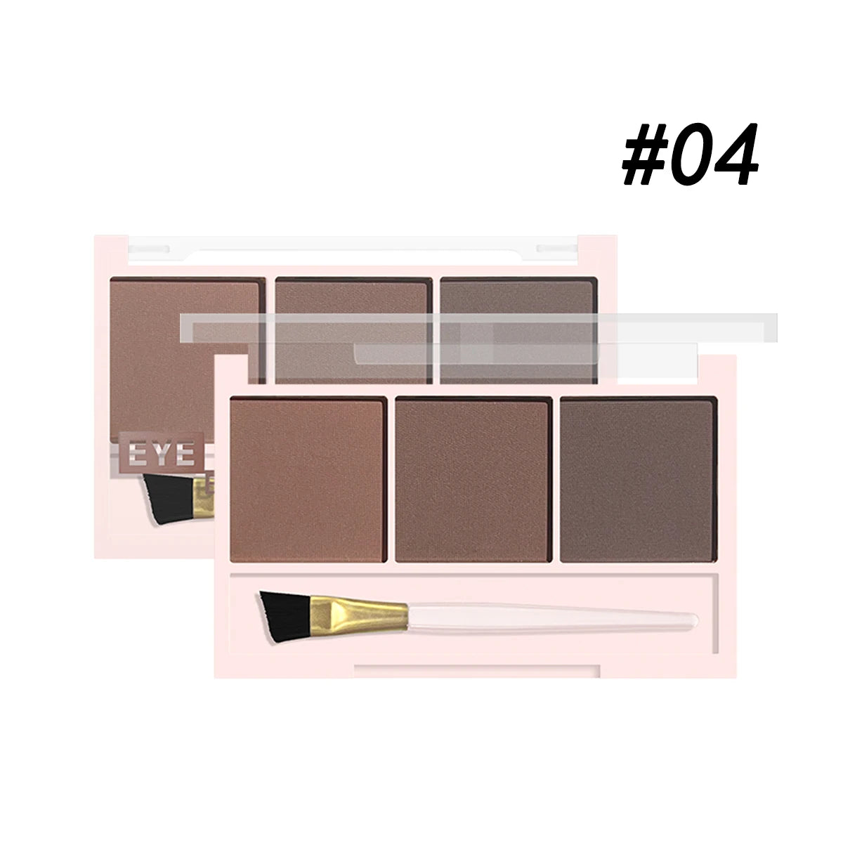3-Color Brow Powder Set with Brush - Long-lasting, color-resistant, versatile contour makeup set for natural, three-dimensional