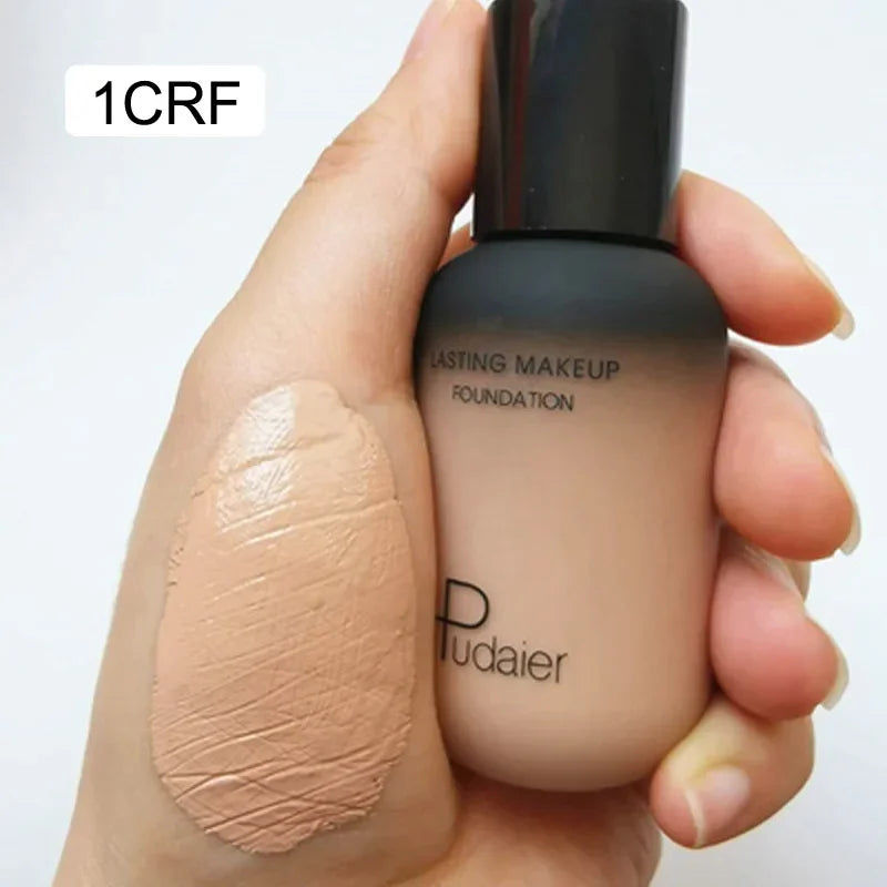 40ML Face Liquid Foundation Full Concealer Makeup Waterproof Base Brighten Whitening Cover Dark Circle Matte Foundation Cosmetic