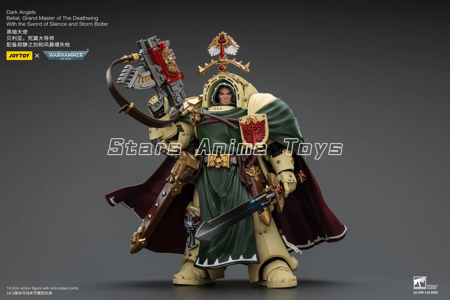 Warhammer 40000 Dark Angels Belial Grand Master of The Deathwing with The Sword of Silence and Storm Bolter