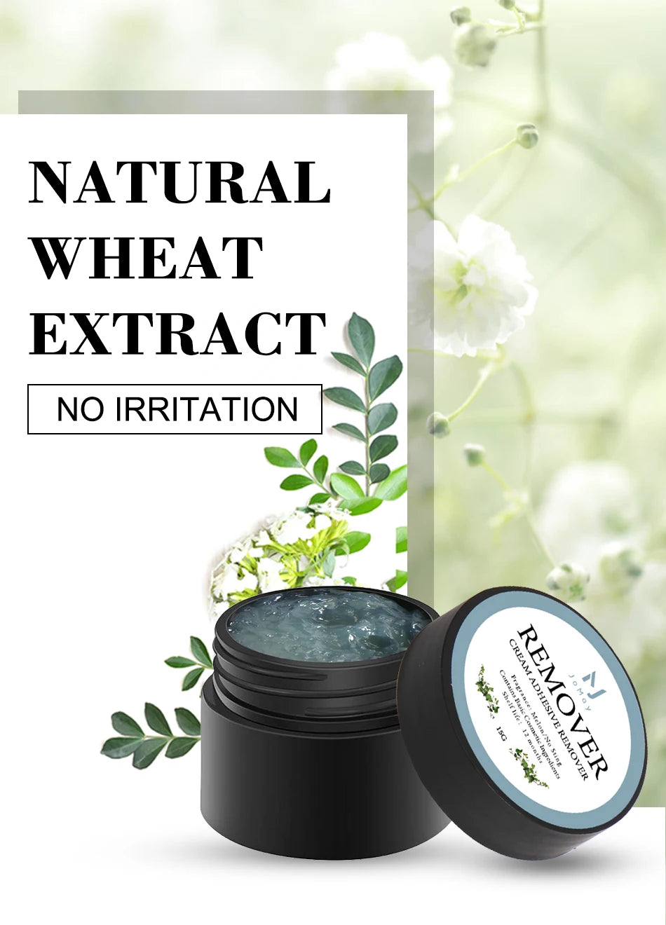 15g UV Eyelash Glue Lash Extensions Remover Cream Professional Makeup Tools Lash UV Glue Remover Cream for Eyelash Extension UV