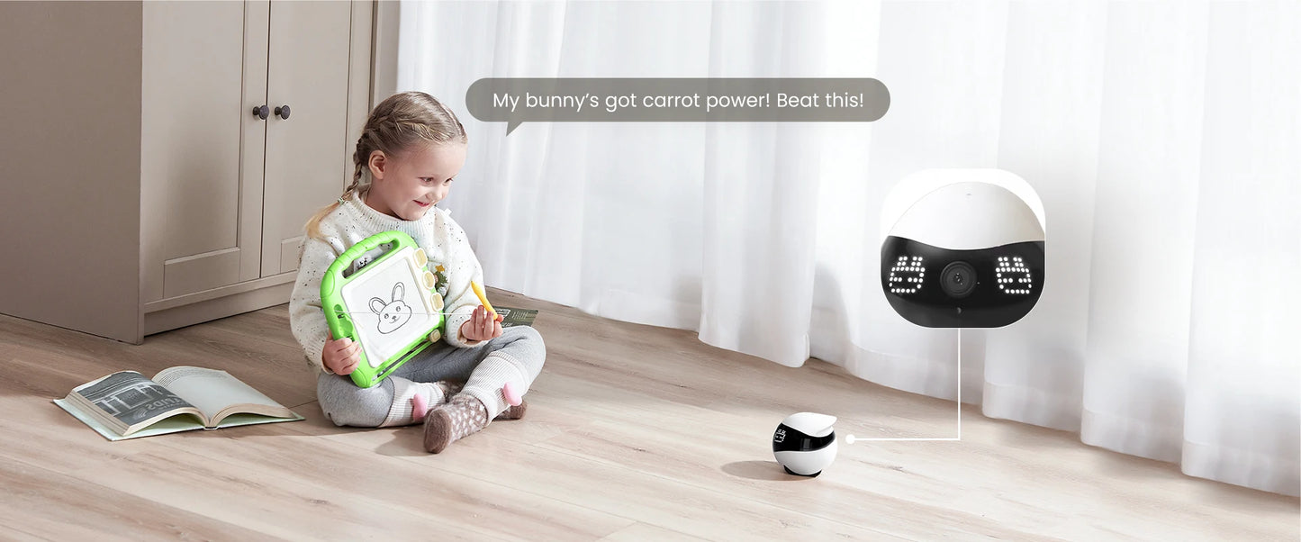 Enabot EBO AIR 2 Companion Robot 2K  Home Security Pet Camera Night Vison Wireless APP Remote Control for Dog Cat Baby