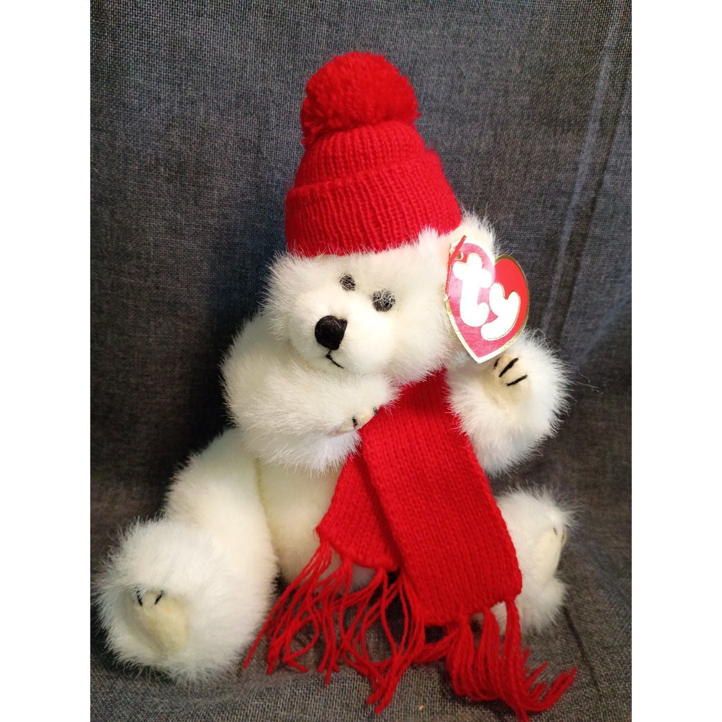 Ty The Attic Treasures Collection - Peppermint - Bear 1993 P.V.C Genuine Ty Bear