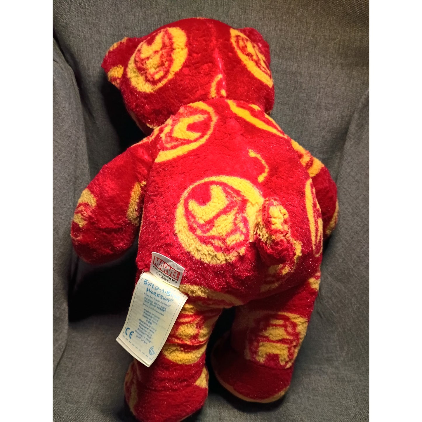 Build A Bear Marvel Avengers Iron Man 17” Bear Plush Retired
