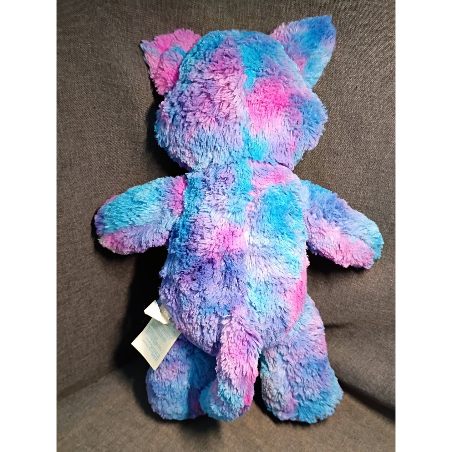 Build a Bear Stars Glow In The Dark Kitty Cat Purple Blue Starry Plush 17"