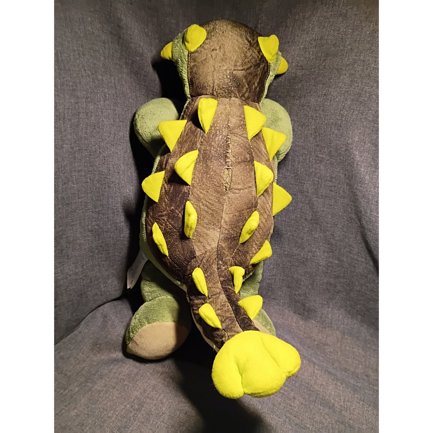Build A Bear Green Dinosaur Ankylosaurus Plush Stuffed Animal 18"