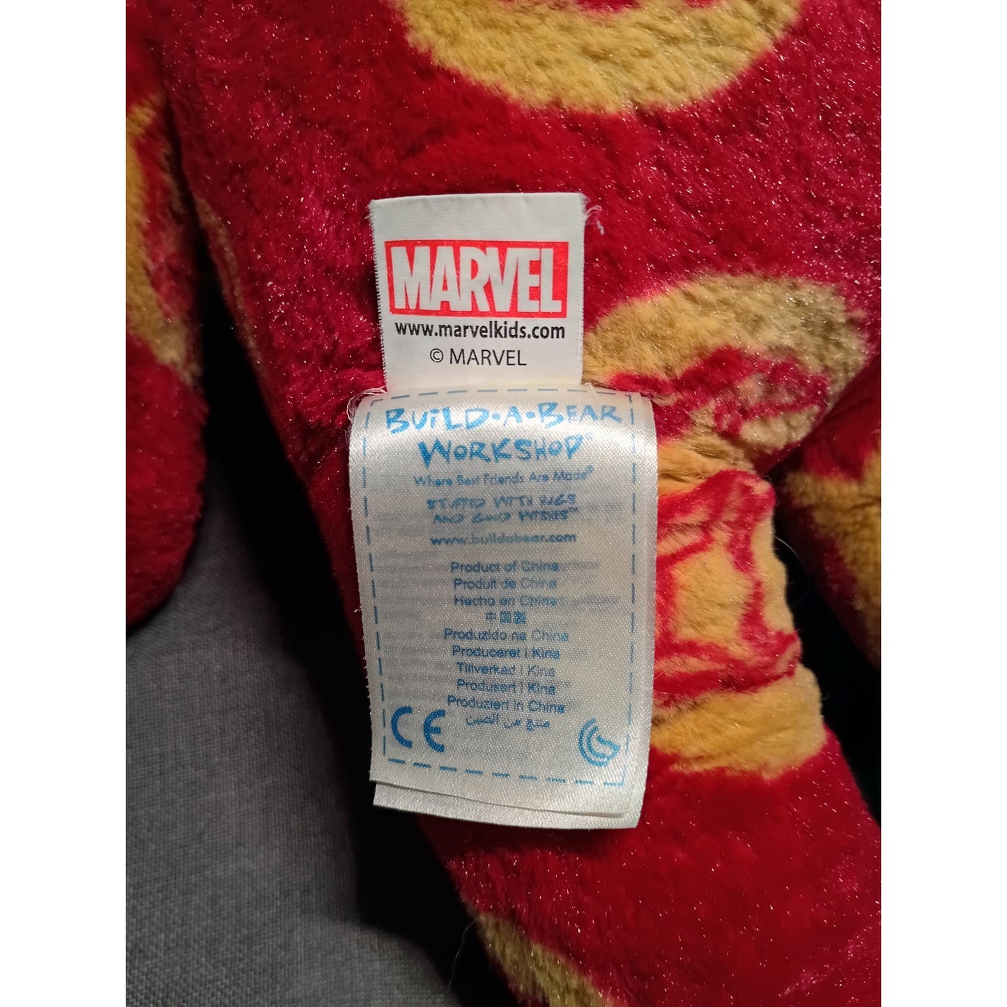 Build A Bear Marvel Avengers Iron Man 17” Bear Plush Retired