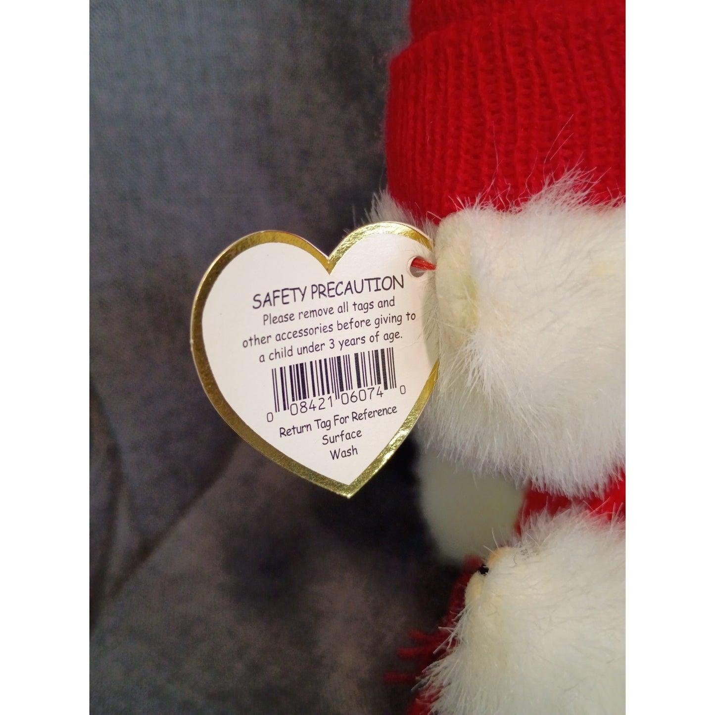 Ty The Attic Treasures Collection - Peppermint - Bear 1993 P.V.C Genuine Ty Bear