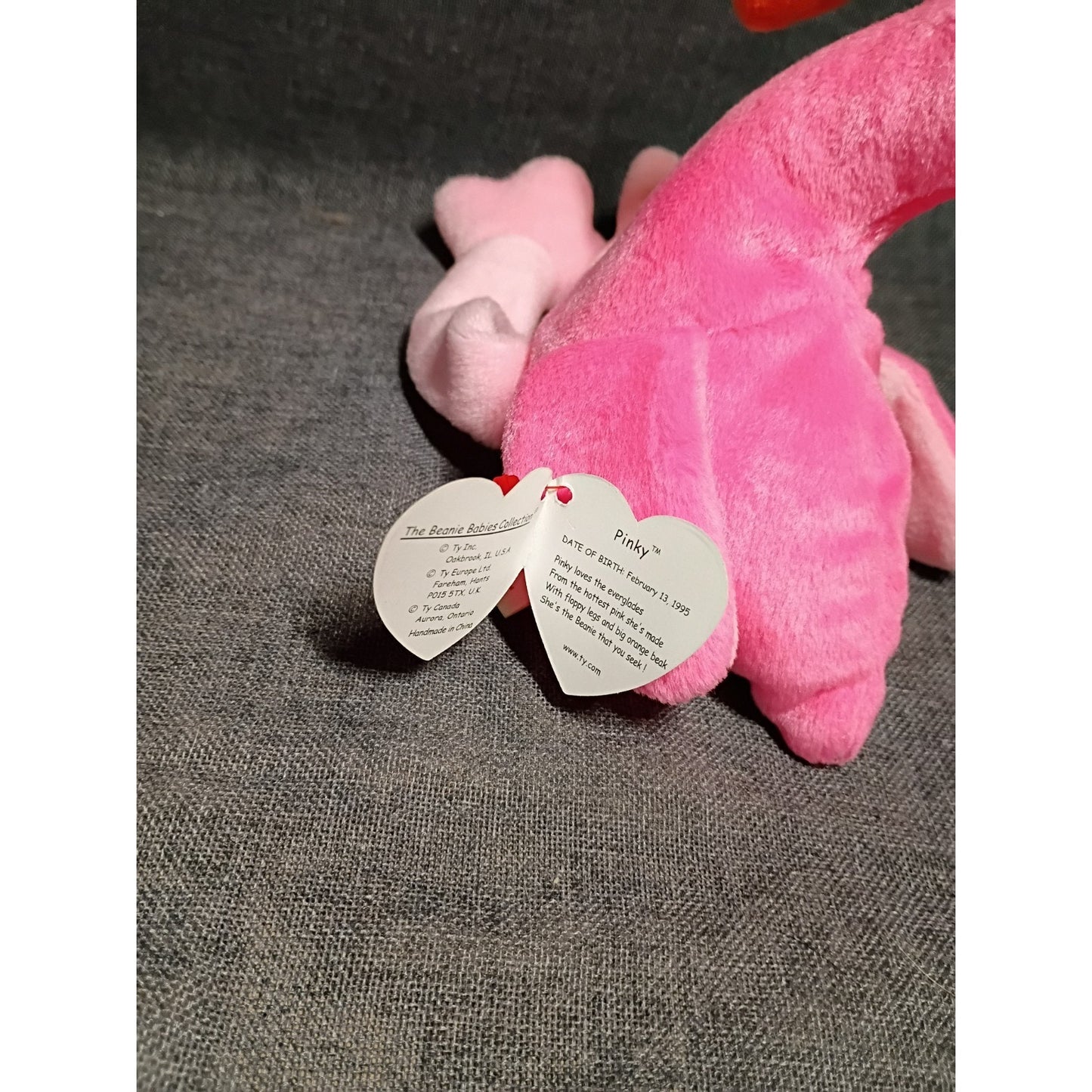 Ty Beanie Babies Pinky the Flamingo Plush Toy