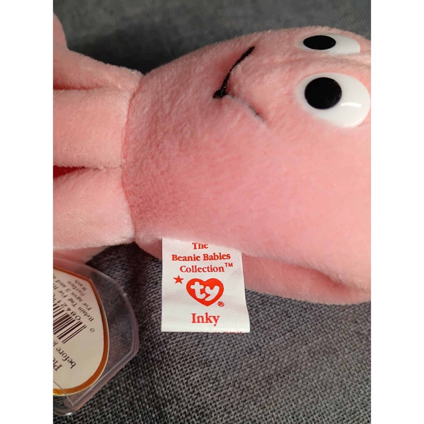 Ty Beanie baby-Inky The Octopus- Birthdate 94-Tushtag Says 93 Rare Errors