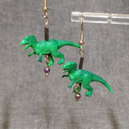 Tyrannosaurus Rex Earrings – Whimsical & Nickel-Free - T-rex
