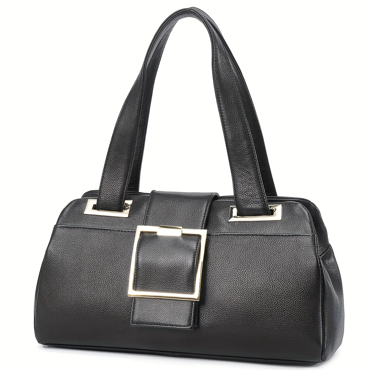 [Luxury Leather Tote Bag] Luxury Designer Real Leather Tote Bag for Women | High Quality Purses, Shoulder Bags in Black, Beige, Blue, Red with Compartments, Zipper, Hardware Magnetic Buckle - Business Casual, Daily Commuting,