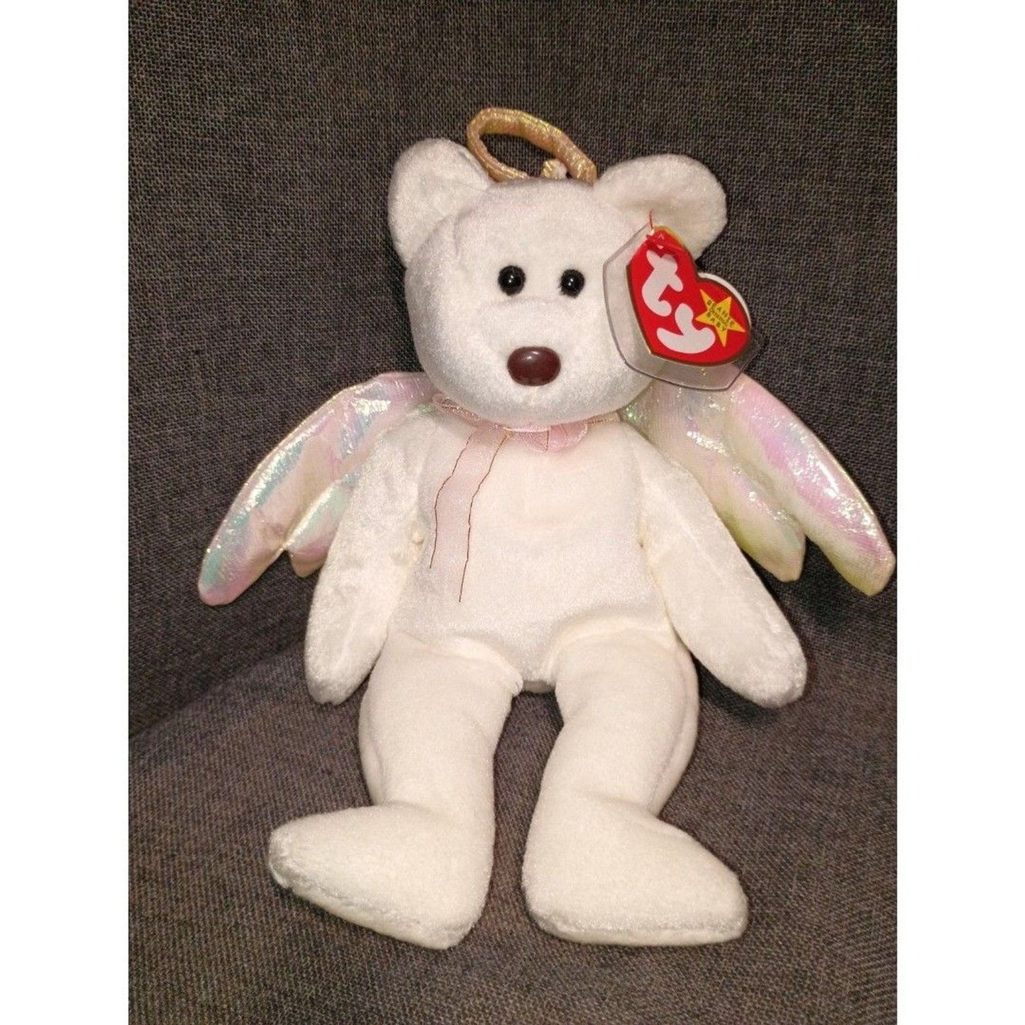 Ty Beanie Babies Halo the Angel Bear Toy