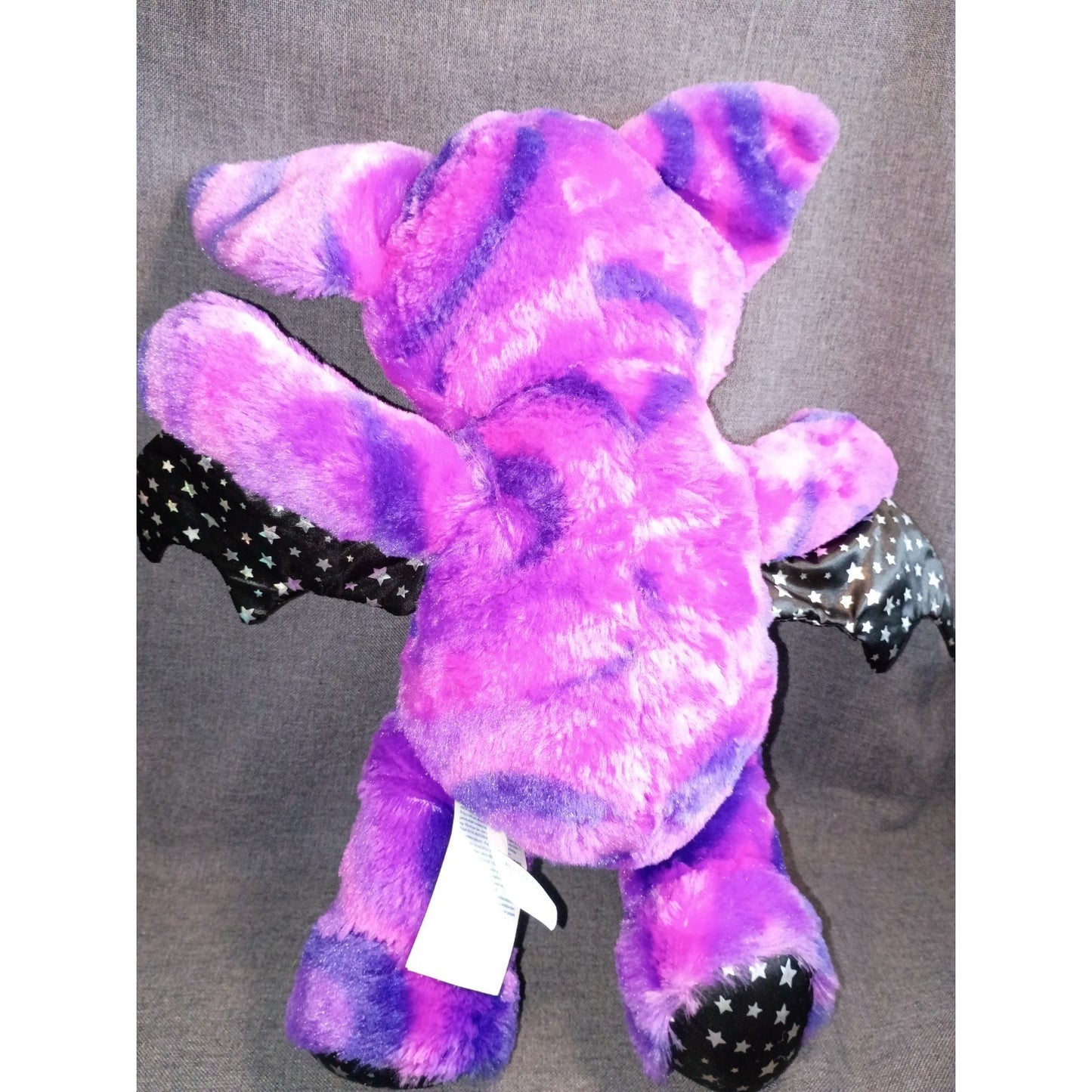 Build a Bear Retired Purple Vampire Starry Night Bat Plush 16"
