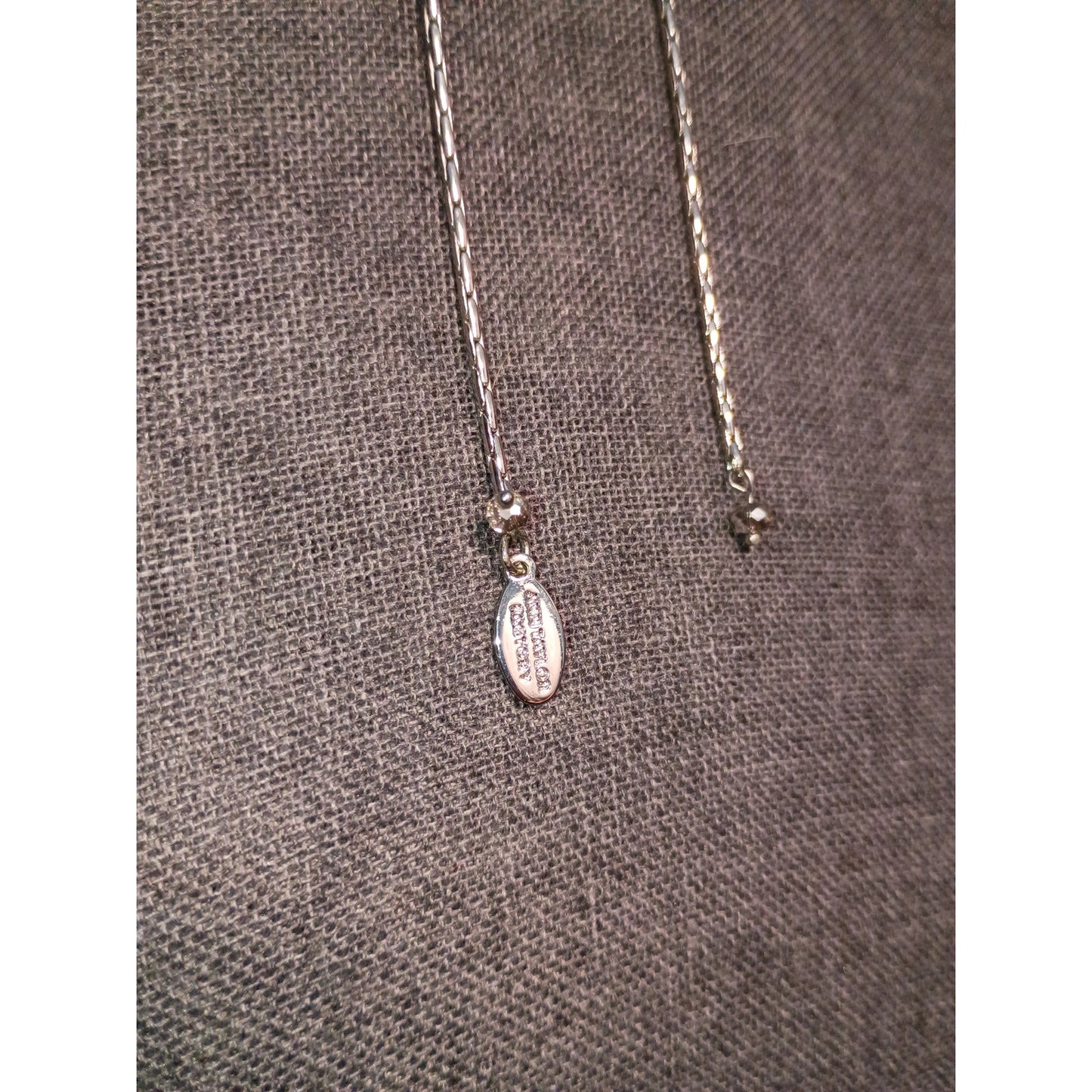 Ann Taylor Factory Silver Beaded Necklace