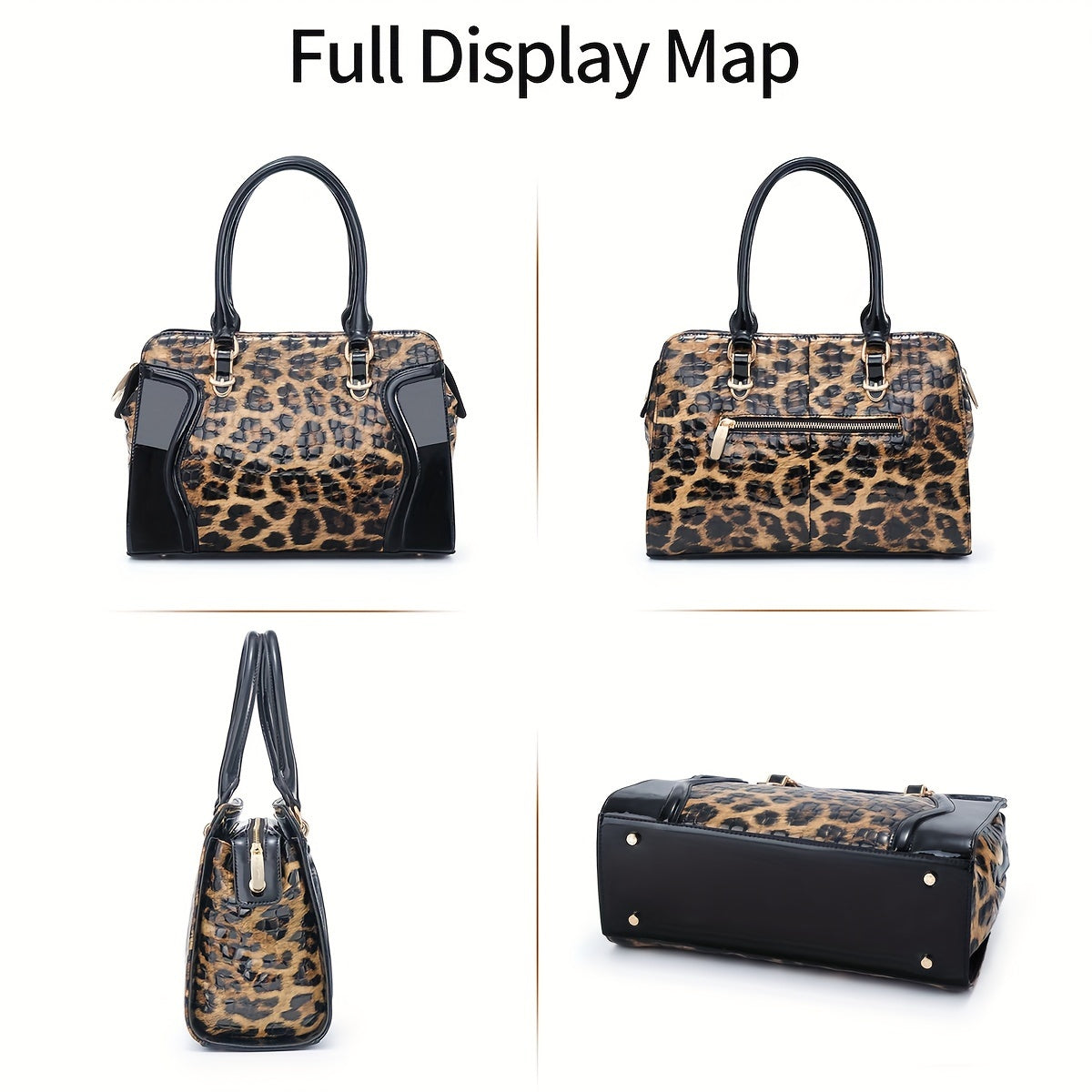 Handbags for Women, Shoulder Tote Bag, Large Crossbody Purses for Women, Luxury Designer Items Boston Bags, Valentine'S Day Gifts,Leopard Purse, High-Capacity, Multi-Compartment, Multi-Function, Business And Work,Gifts for Fe