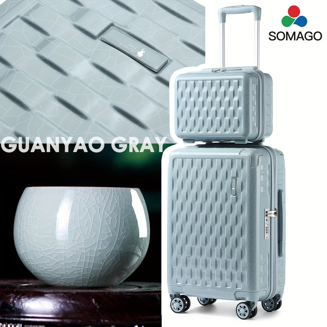 4-Piece Designer Luggage Set - Lightweight Durable Hardside Spinners, Secure TSA Lock and Smooth YKK Zippers for Travel