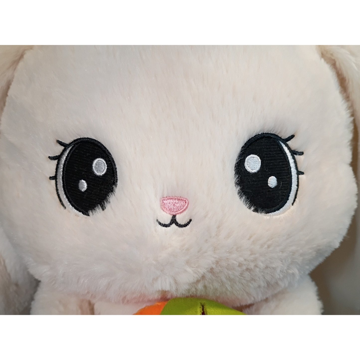 2025 Easter Way To Celebrate 13” Cream Bunny Rabbit Holding Carrot Plush