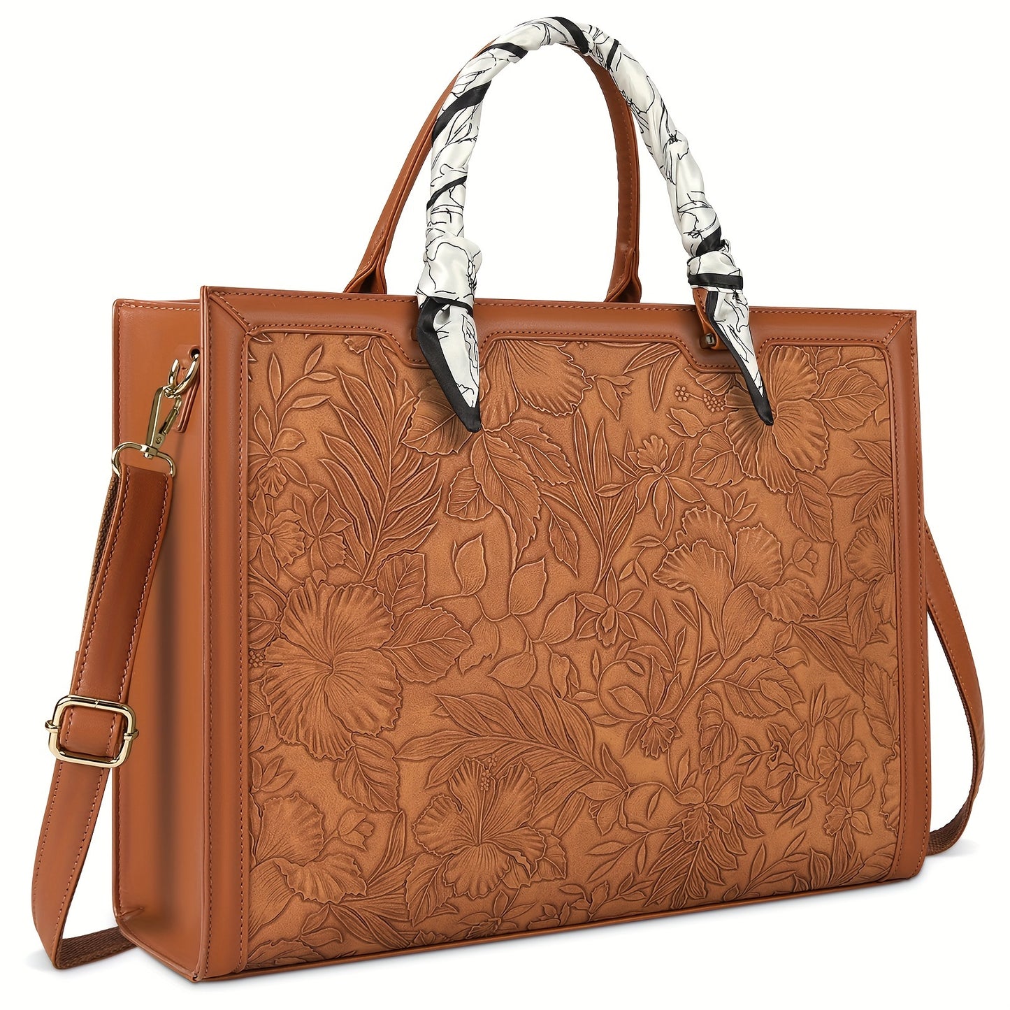 Laptop Bags for Women 15.6 Inch Large Tote Bag Ladies PU Laptop Handbag Designer Work Computer School Bags Business Briefcase