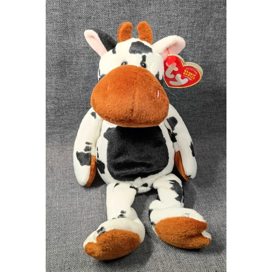 Ty Beanie Baby Tipsy The Cow 2000-2004 Collectible Plushie Toy with Hang Tag