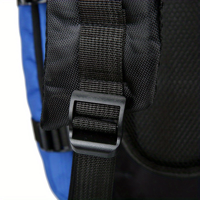 90L High-Capacity Travel Backpack - Durable Polyester, Blue with Black Accents, Plaid Pattern, Adjustable Chest Strap, Multiple Pockets for Outdoor Adventures, Camping & Hiking, Backpack for Travel