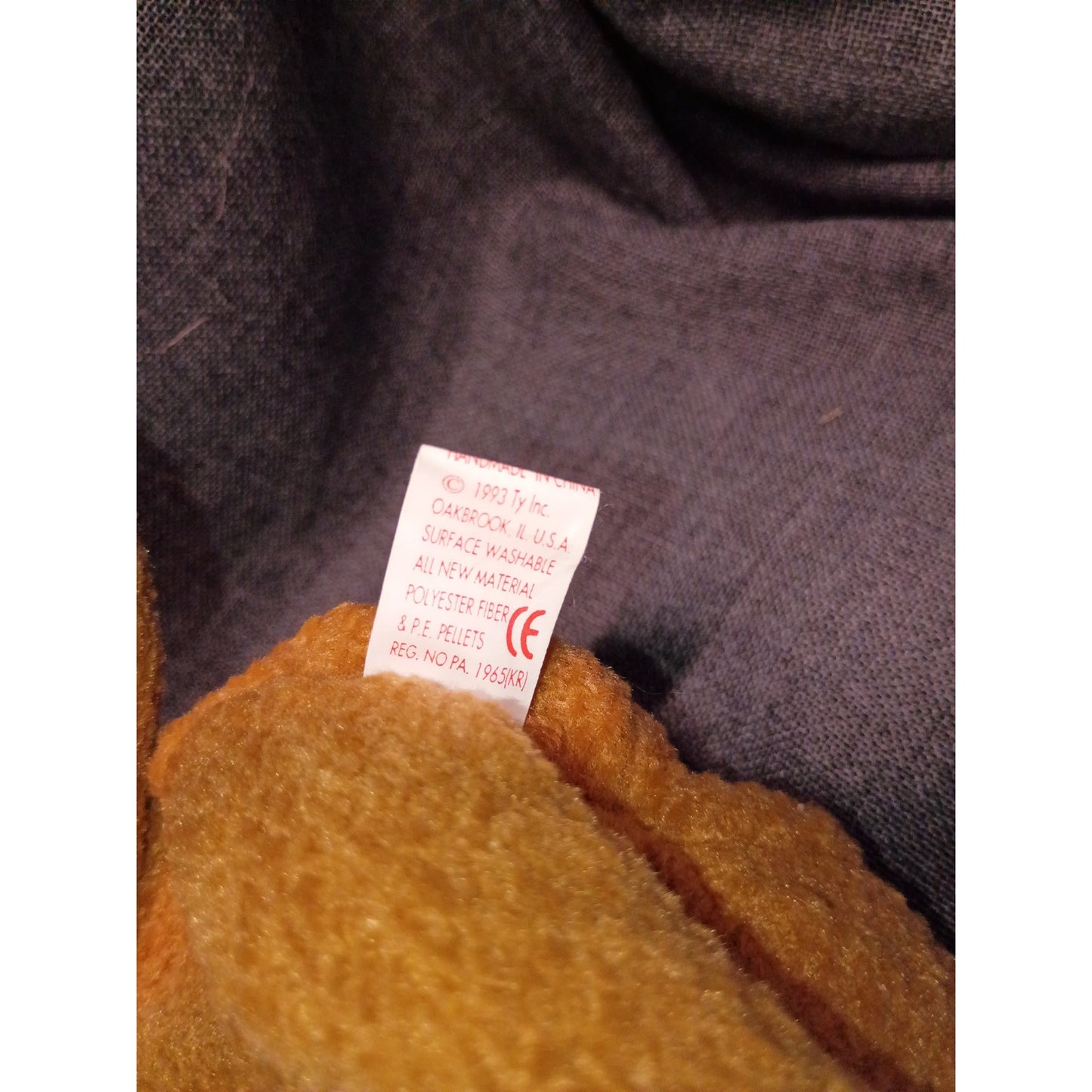 Rare Ty Beanie Baby Curly NWT and Errors