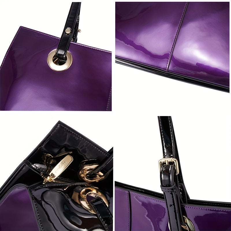 New Arrivals Handbags Womens Shoulder Bags Luxurious Genuine Leather Shiny Crossbody Bags Fashionable Large Capacity Zipper Designer Inspired Items Closure Suitable For Daily Use And Outdoor