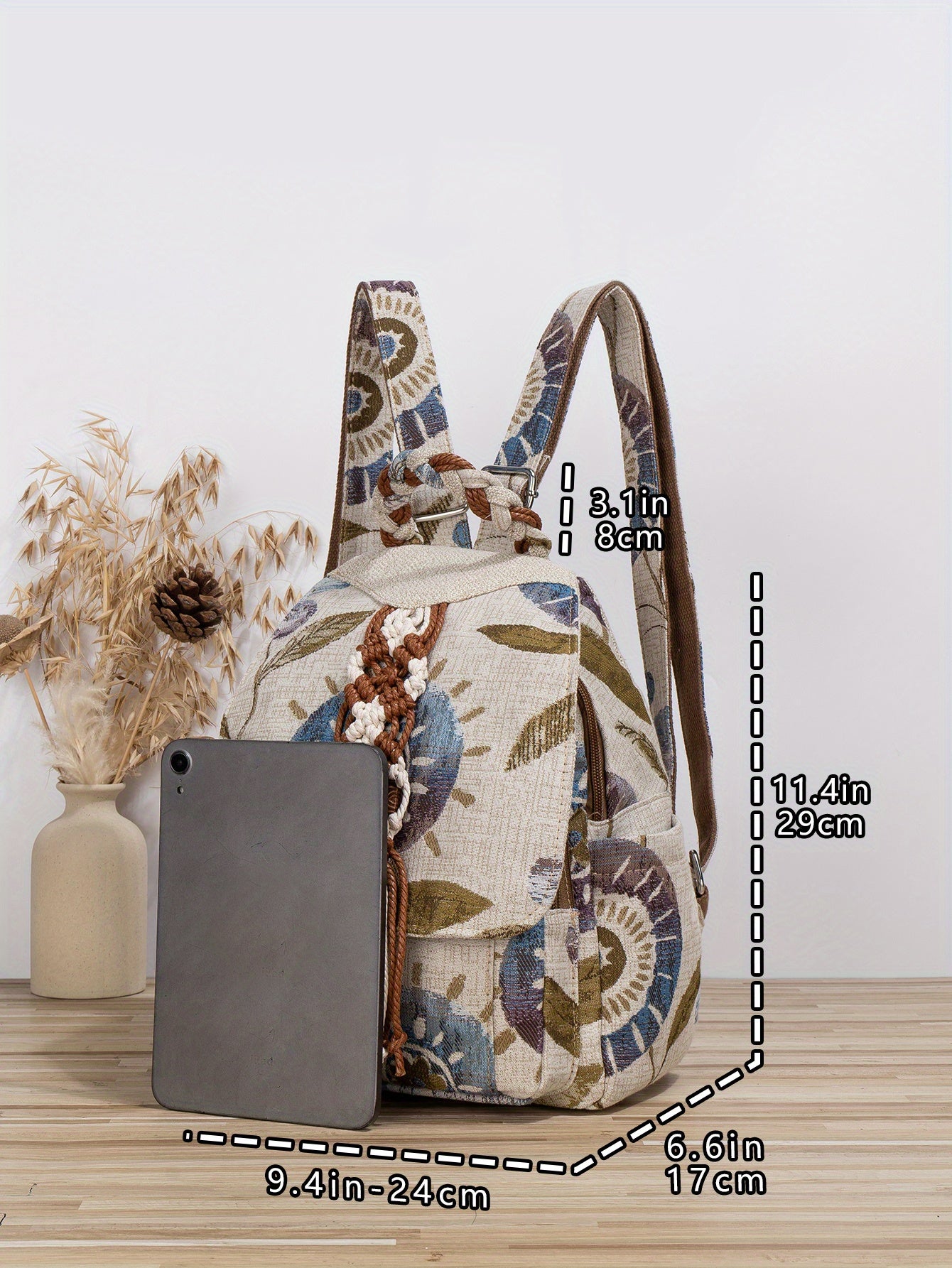 Ethnic Style Large Capacity Women's Casual Backpack
