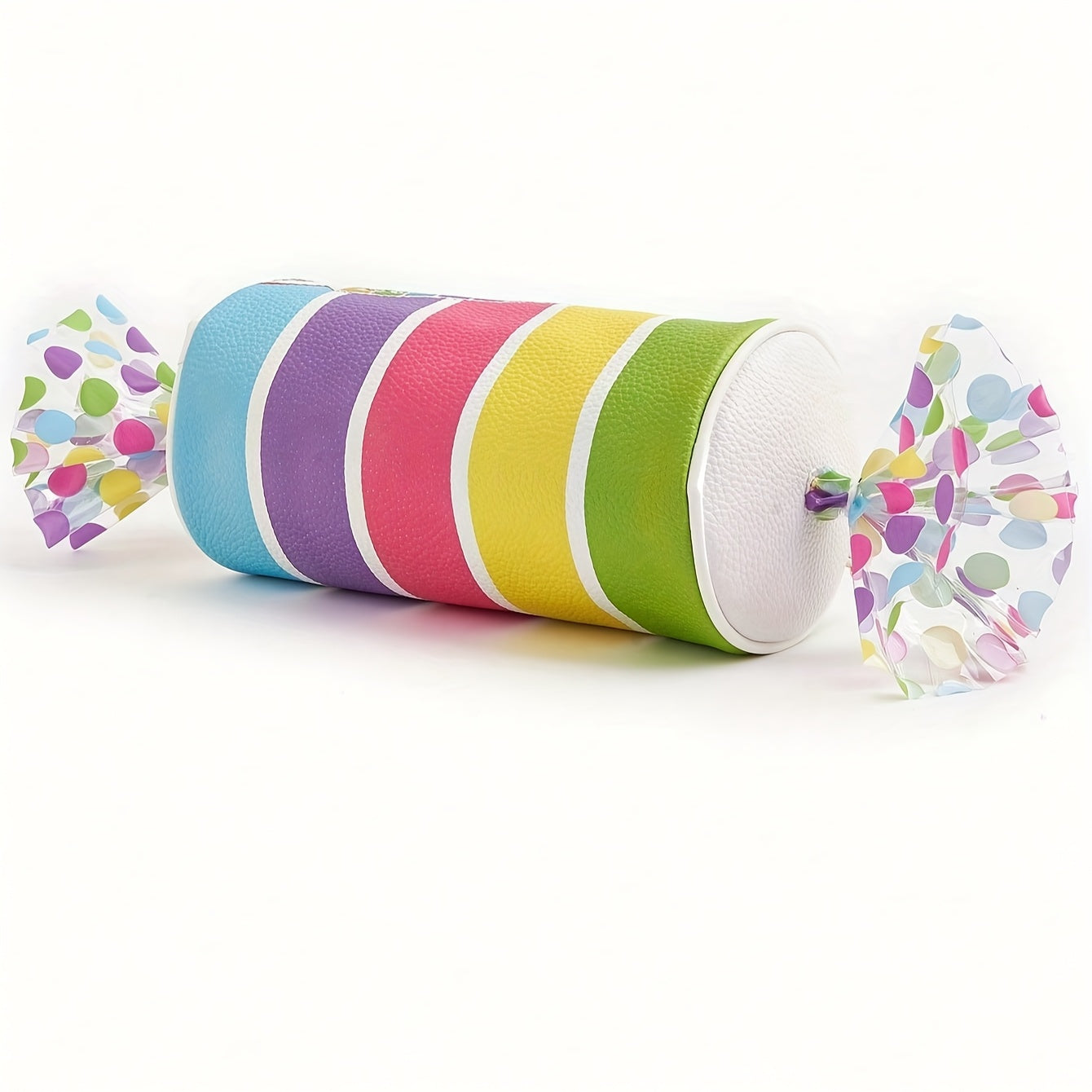 Women'S Cute Candy Bag with Adjustable Strap - Synthetic Faux Leather Purse, Zipper Closure, for Everyday, Parties, Gifts - Sweet Polka Dot Ladies Shoulder Bag, Candy Bar Supplies, Party Accessory, Playful Design, Durable Mat