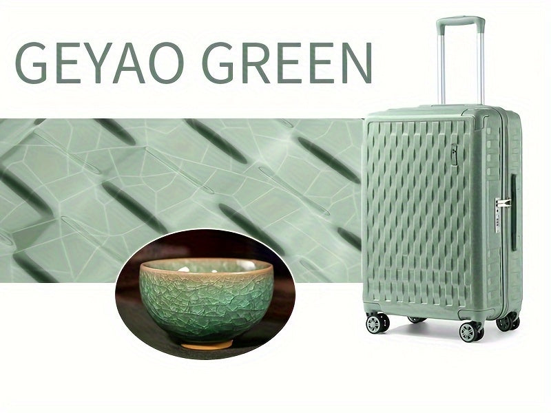 4-Piece Designer Luggage Set - Lightweight Durable Hardside Spinners, Secure TSA Lock and Smooth YKK Zippers for Travel