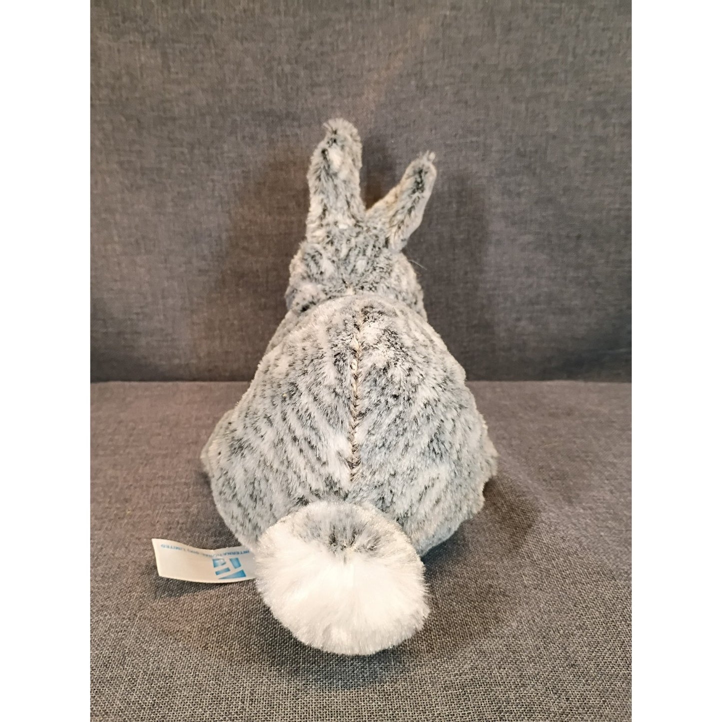 Bunny Plush Stuffed Animal Speckle Black 9.5" Fengtuo International