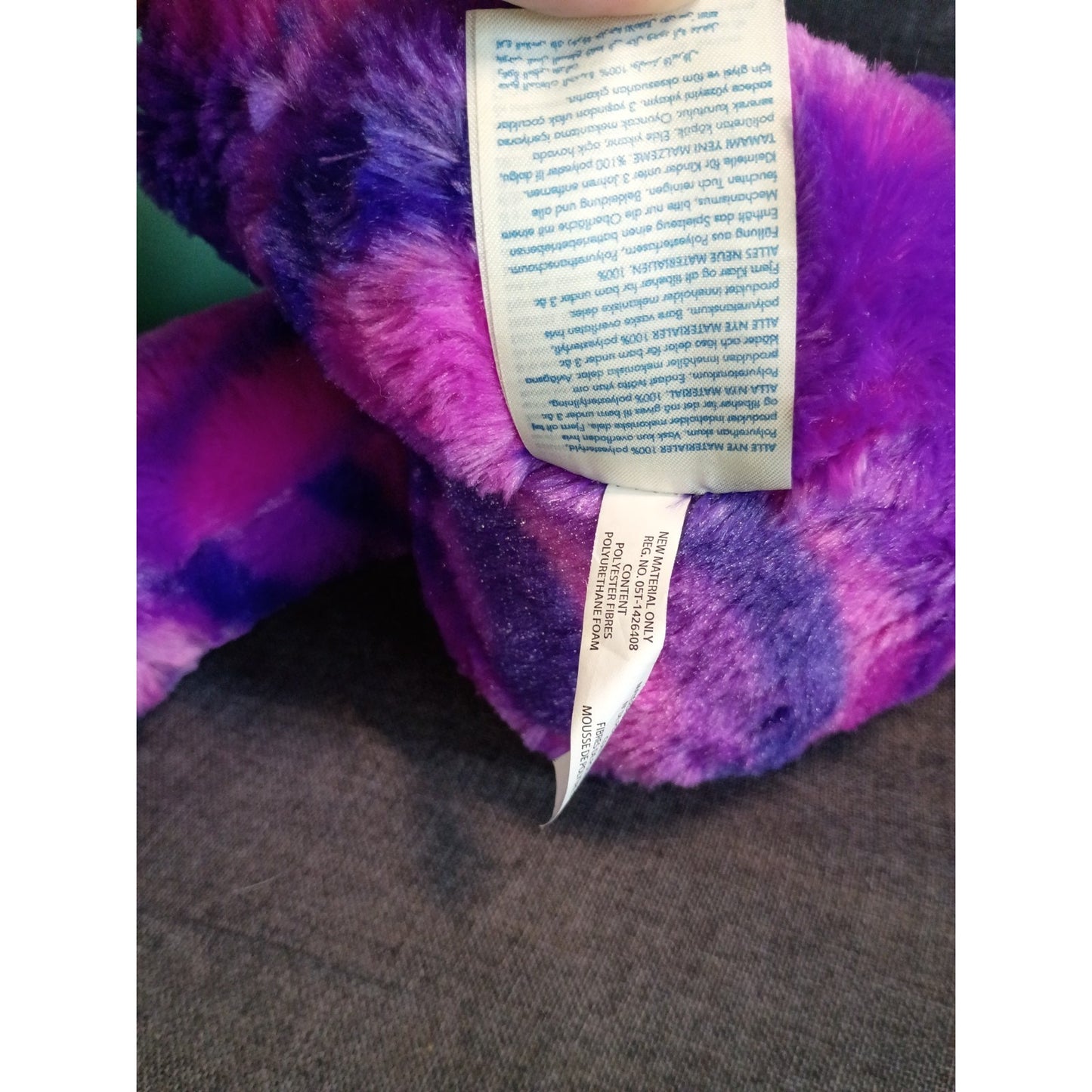 Build a Bear Retired Purple Vampire Starry Night Bat Plush 16"