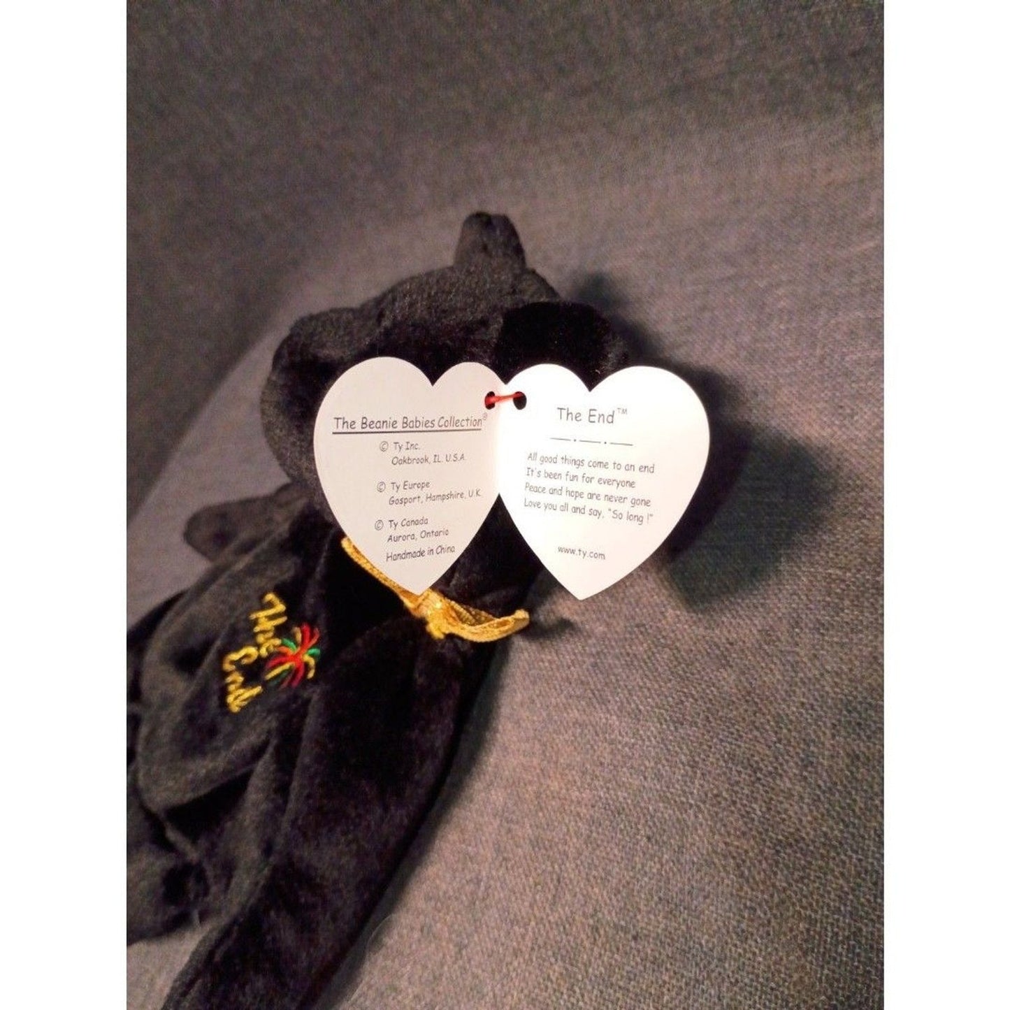 Ty Beanie Baby The End 1999 Y2k Millennium Teddy Bear
