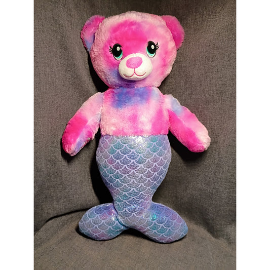Build a Bear Magical Mer-Bear Mermaid Plush 18”