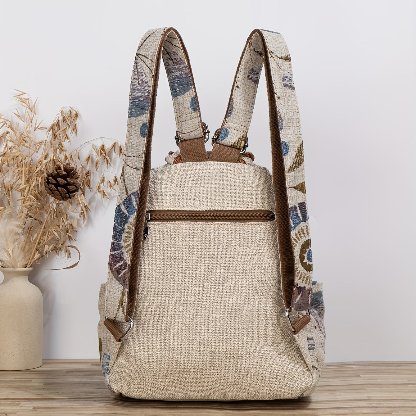 Ethnic Style Large Capacity Women's Casual Backpack