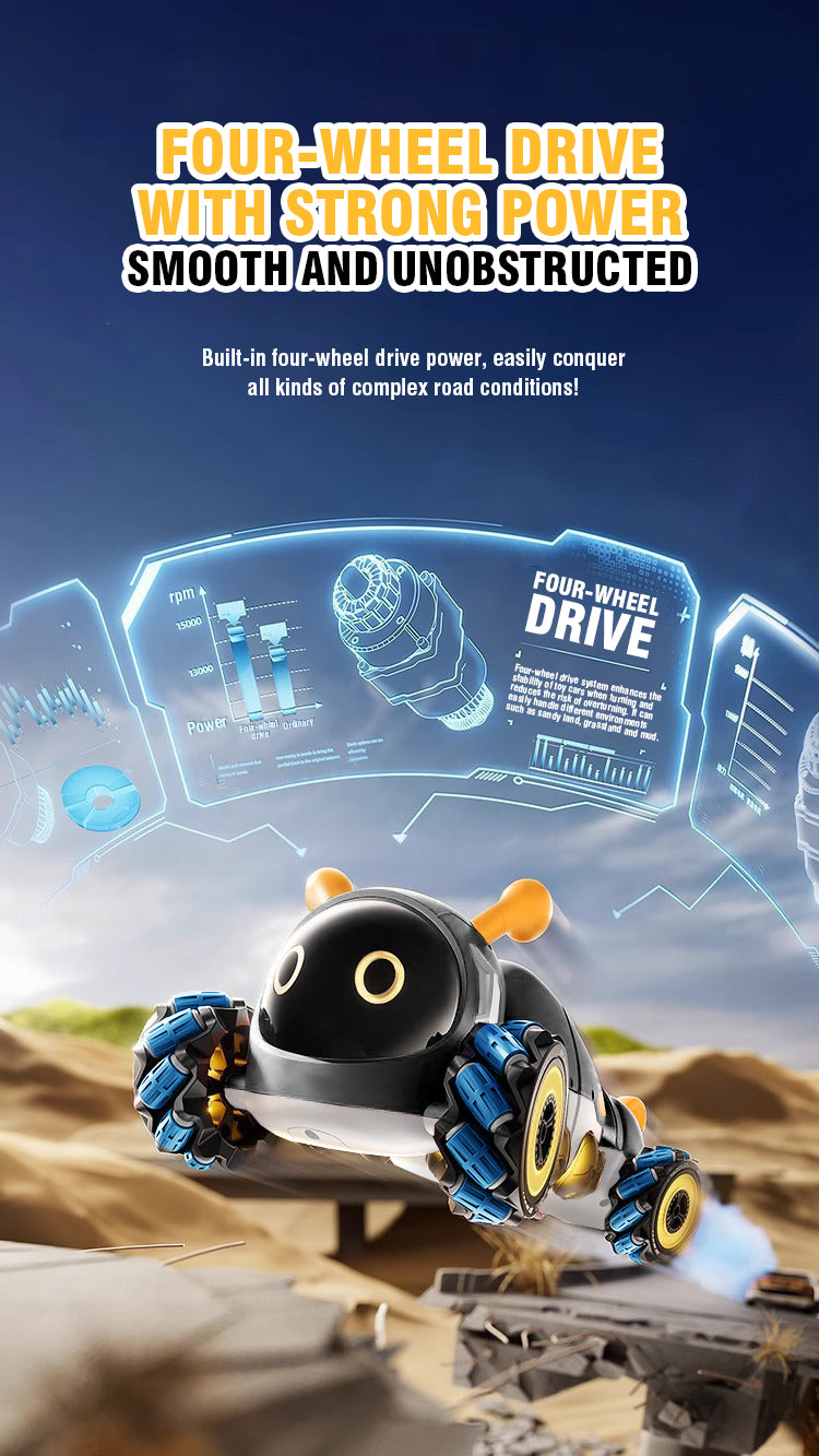 RC insect Car Climbing Stunt Spray Electric Cars robot  Radio remote control model RC Drift RacingToys for children boys Girls