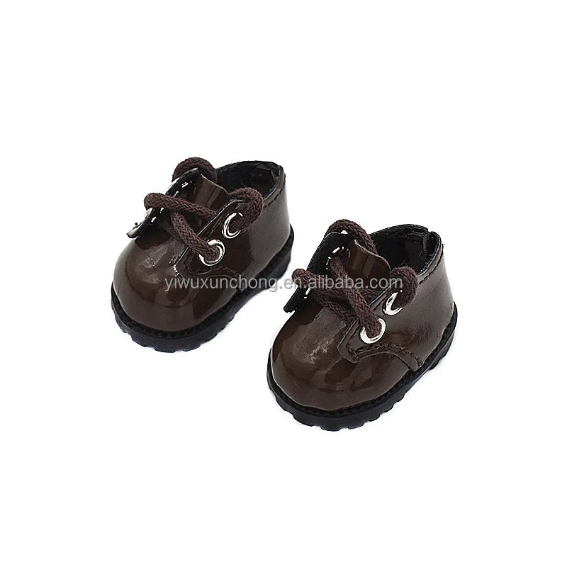 In Stock High-Quality Lace-Up Leather Shoes for Labubu Martin Boots & Moto Boots Doll Clothing Accessories & Shoes | Fast Ship