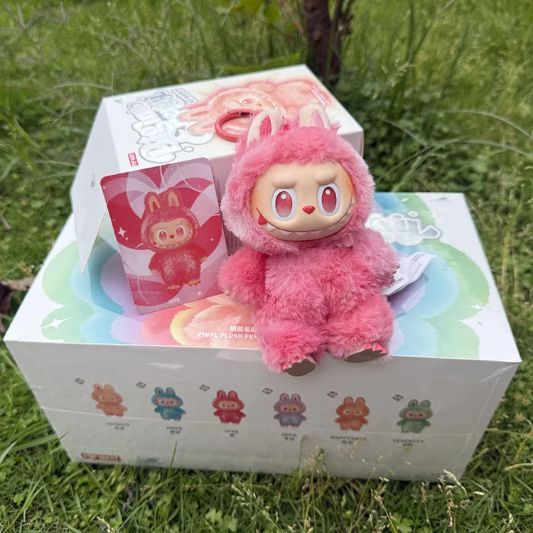 In Stock Labubu  Macaron Plush Toy Clips Fashion Accessories Blind Box Trend Desktop Decorations Collectibles | Fast Shipping